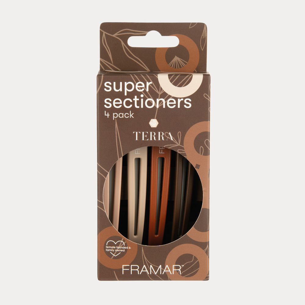FRAMAR Super Sectioners -klipsit , Terra (4 kpl)