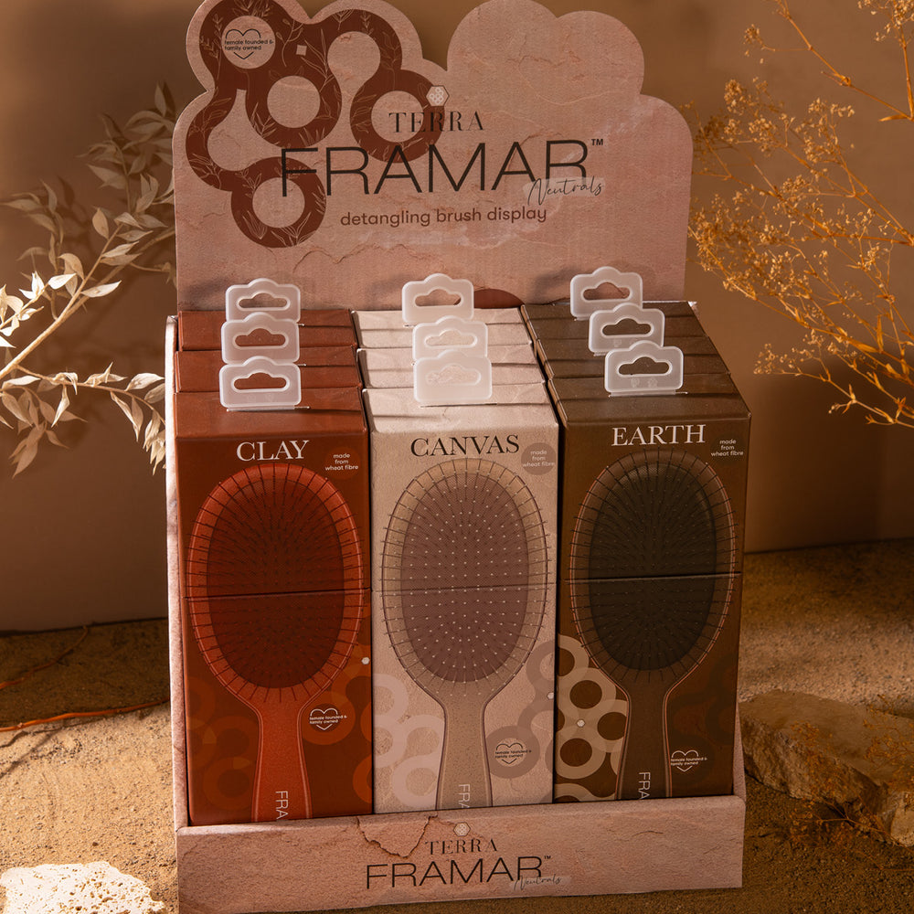 
                      
                        FRAMAR Detangle Brush -display, Terra (9 harjaa)
                      
                    