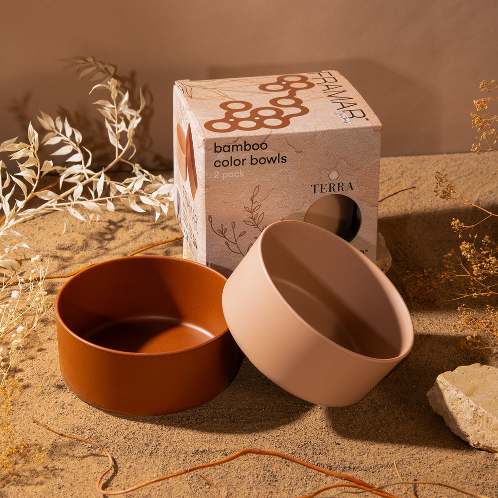 
                      
                        FRAMAR Bamboo Bowl -värikulhot, Terra (2 kpl)
                      
                    
