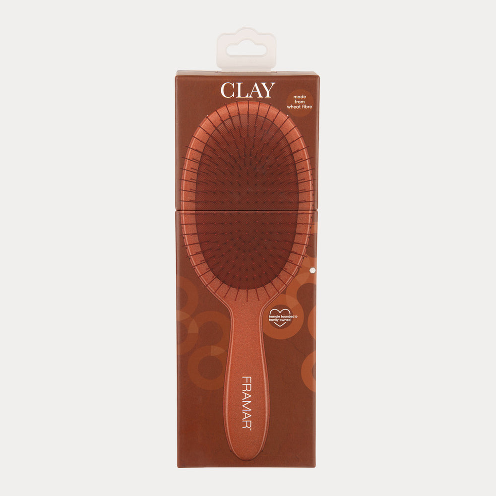 FRAMAR Detangle Brush -hiusharja, Terra - Clay