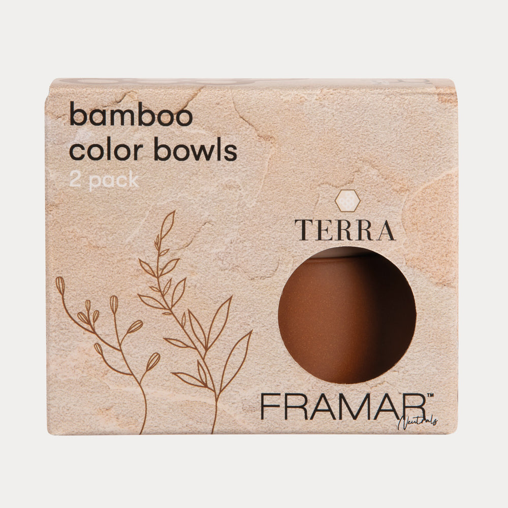 FRAMAR Bamboo Bowl -värikulhot, Terra (2 kpl)