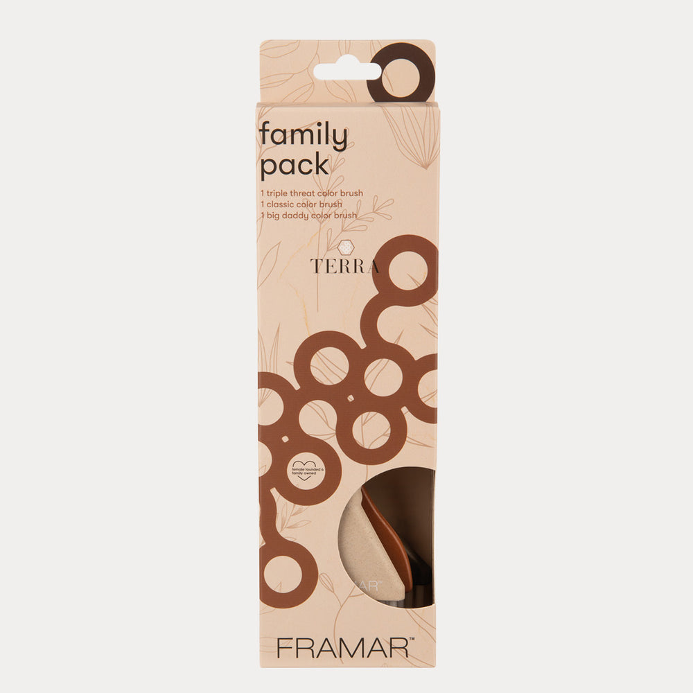 FRAMAR Family Pack Brush Set -värisudit, Terra (3 kpl)