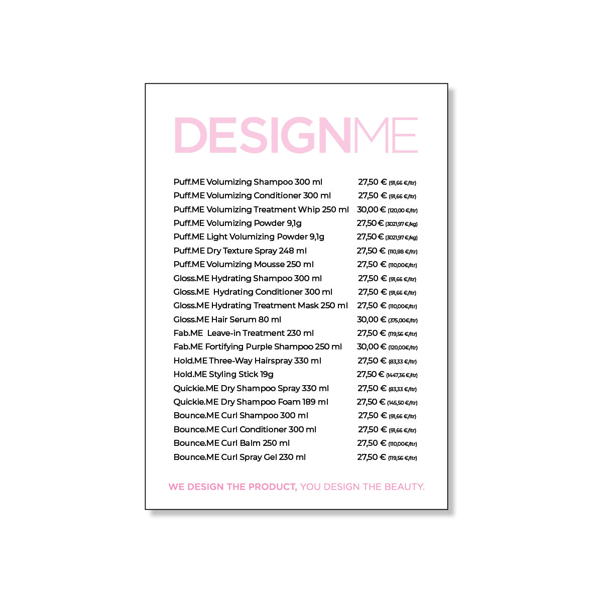 DESIGNME - hinnasto A6