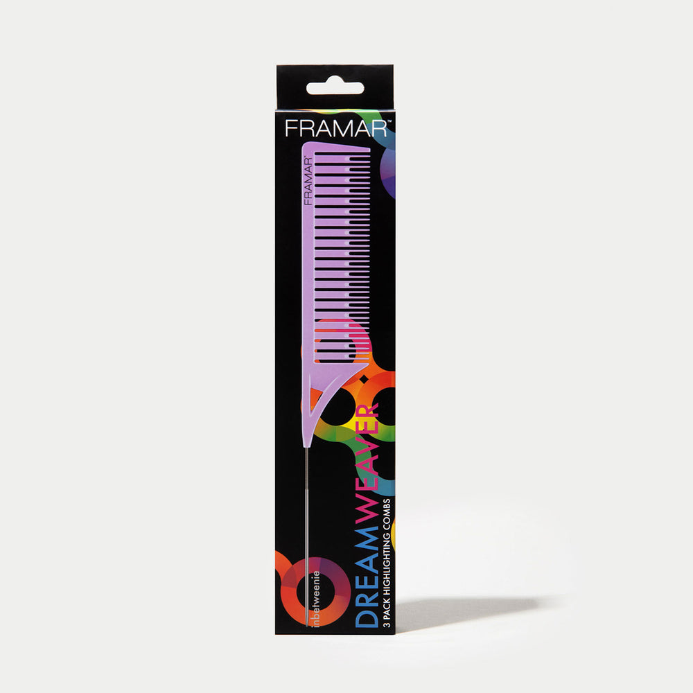 FRAMAR Dreamweaver Comb Pastel, piikkikampa (3 kpl)