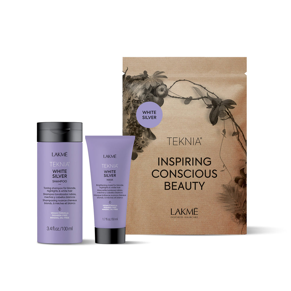 Lakme TEKNIA White Silver Travel Pack
