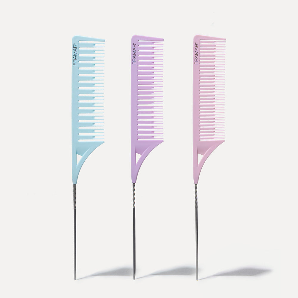 FRAMAR Dreamweaver Comb Pastel, piikkikampa (3 kpl)